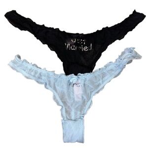 NWOT Secret Treasures Bride/Bridal Wedding Panties Size 7 “Just Married” “Mrs”